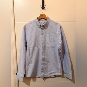 Everlane Men's Sky Blue Casual Button-Down Shirt